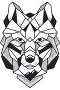 Geometrik Stil Kurt Baş Desenli Zebra Perde – la-186
