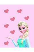Çocuk odası – Pembe kalpler fonlu karakter tasarım zebra perde – pz-441