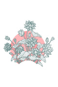 Pastel Tonlarda Lotus ve Çiçek Desenli Sanatsal Zebra Perde – YZN-493