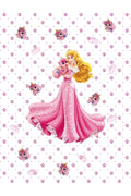 Çocuk Odası – Pembe Prenses Desenli Zebra Perde – v-145