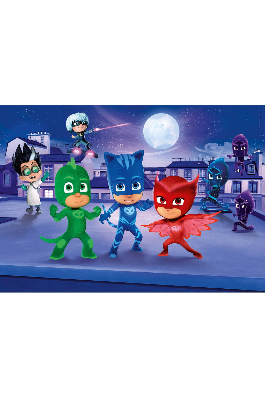 Çocuk odası - PJ Masks Kahramanları Desenli Zebra Perde - YZN-226