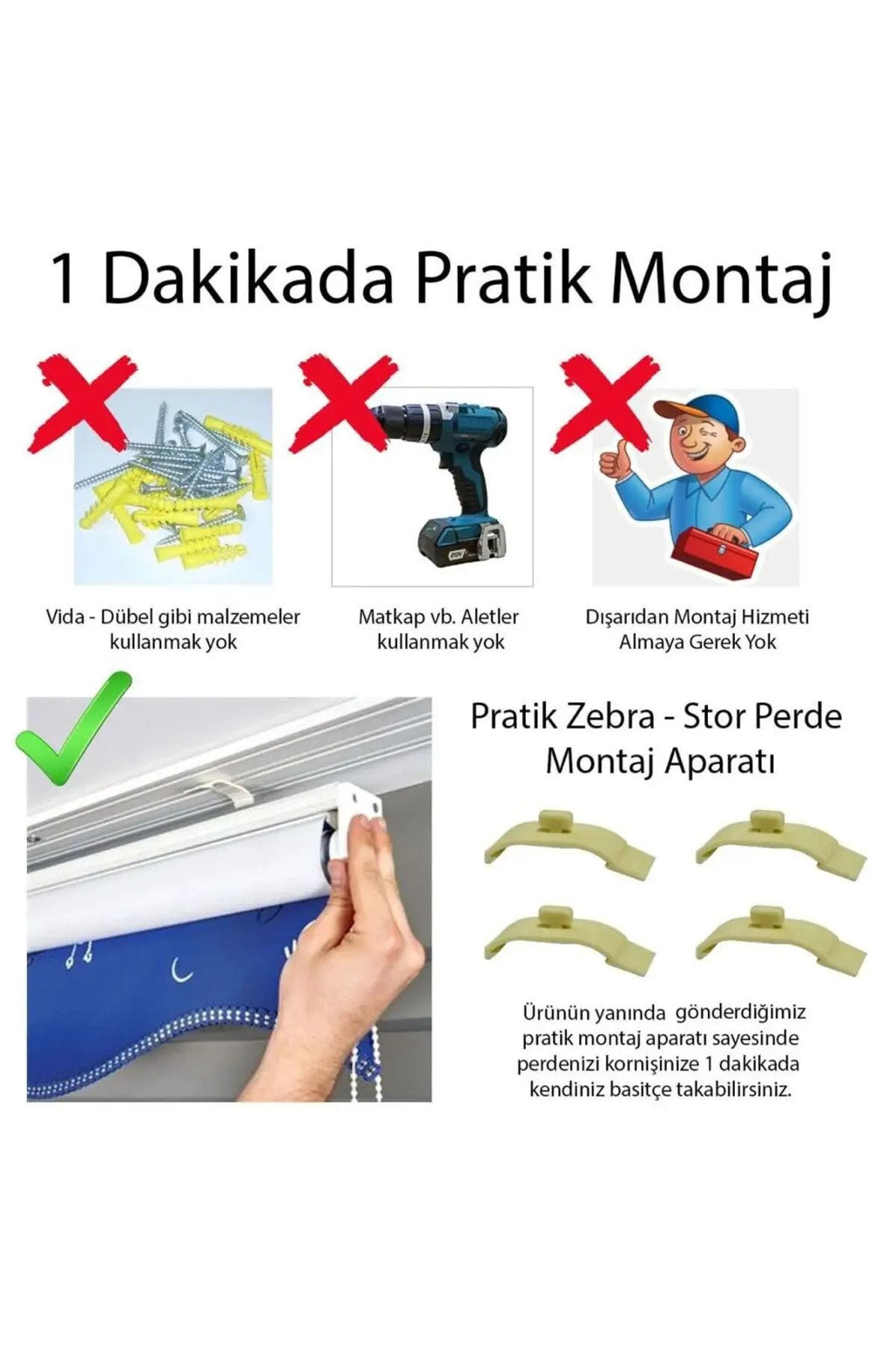 Çocuk Odası – Wild & Free Baykuş Desenli Zebra Perde – YZN-416