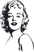 Çocuk odası – Marilyn Monroe çizim zebra perde – more-ee
