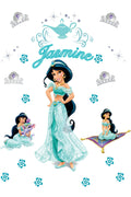 Çocuk Odası – Jasmine Prenses Temalı Zebra Perde – v-8070