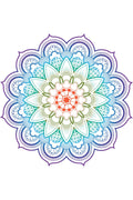 Çocuk Odası – Mandala Deseni Zebra Perde – renkli