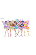 Çocuk odası Winx Club – Peri Kızlar Desenli Zebra Perde – YZN-227