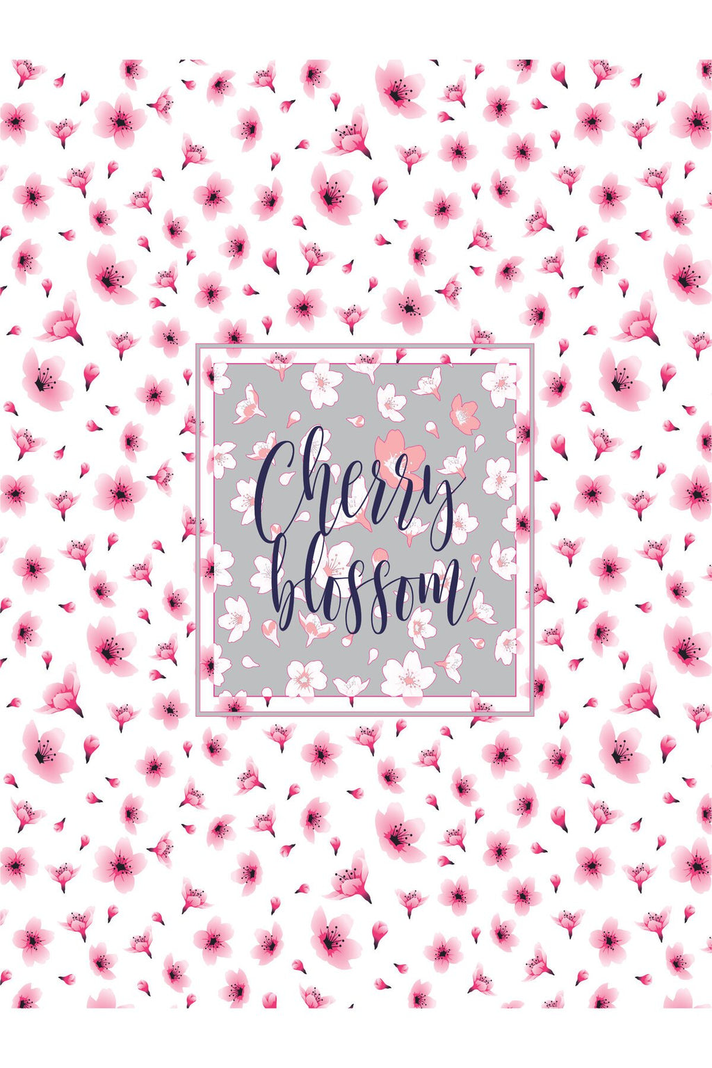 Pembe Çiçek Desenli Cherry Blossom Zebra Perde – la102-cerry