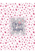 Pembe Çiçek Desenli Cherry Blossom Zebra Perde – la102-cerry