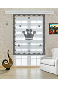 Çocuk odası - Yıldız Desenli Zebra Perde - YZN-237
