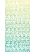 Çocuk odası - Turkuaz geçişli modern desen zebra perde - pz-820