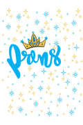 Çocuk odası – “Prens” yazılı taçlı zebra perde – prens