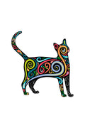 Çocuk Odası – Renkli Kedi Desenli Eğlenceli Zebra Perde – YZN-289