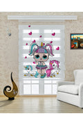 Çocuk odası - LOL Bebek Unicorn Zebra Perde - YZN-449