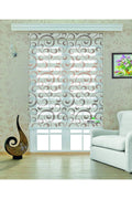 Klasik Spiral Desenli Gri-Bronz Zebra Perde – YZN-509