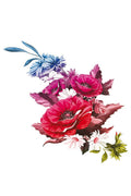 Çiçek Desenli Modern Zebra Perde – aa-706